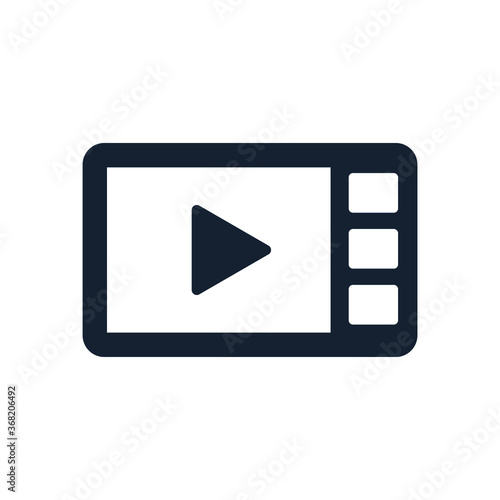 Play video icon vector. flat design best vector icon. Vector illustration.