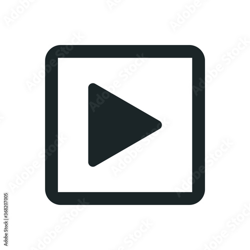 Play video icon vector. flat design best vector icon. Vector illustration.