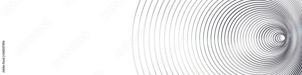 Abstract white background with spiral