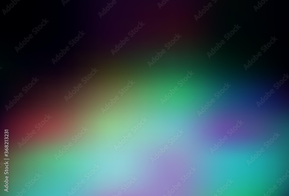 Dark Gray vector blurred bright template. Dark Gray vector blurred bright template.