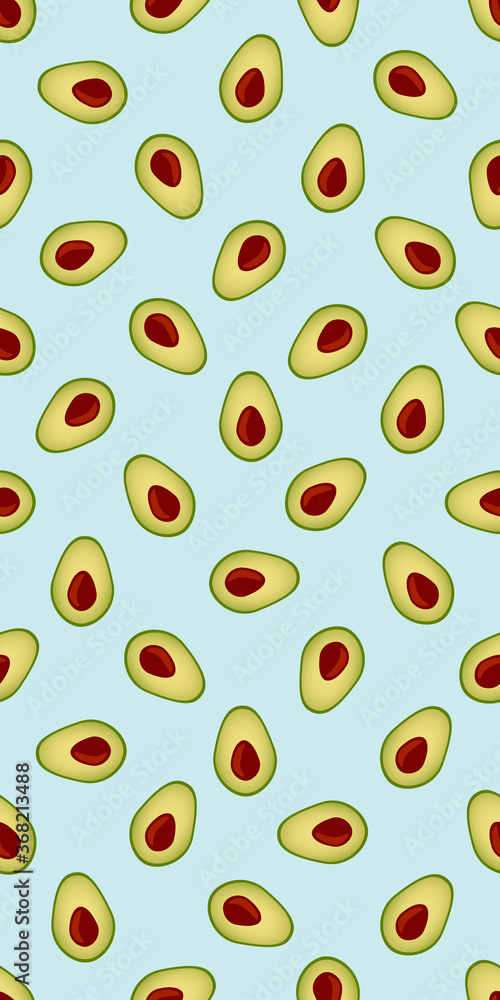 Seamless avocado pattern Seamless avocado pattern