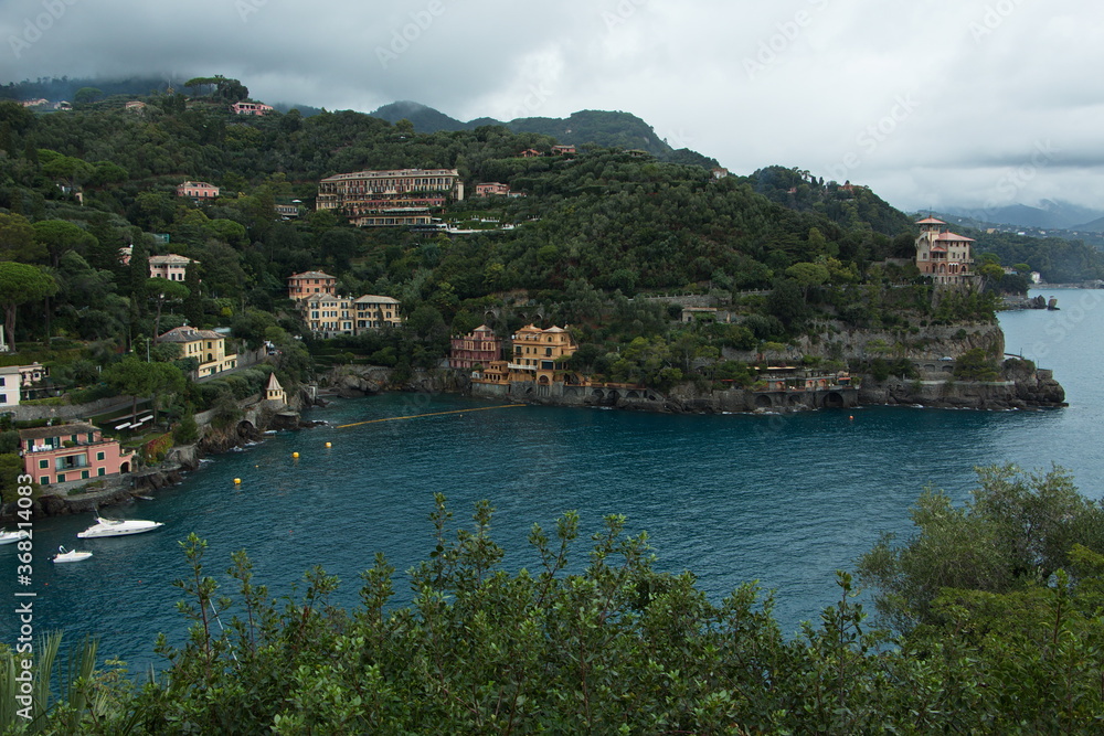 Coast in Portofino, Liguria, Italy, Europe
