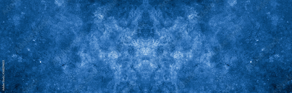 Old wall pattern texture cement blue dark abstract blue color design are light with black gradient background. Old wall pattern texture cement blue dark abstract blue color design are light with black gradient background.