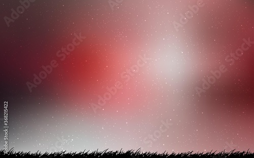 Dark Red vector template with space stars. Space stars on blurred abstract background with gradient. Pattern for astrology websites.