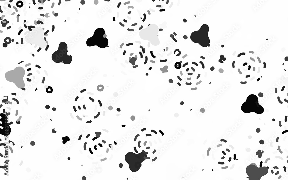 Light Gray vector pattern with random forms.