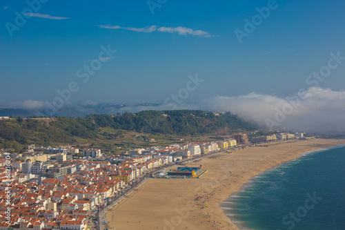 beautiful seaside resort of Nazare in Portugal © lolya1988