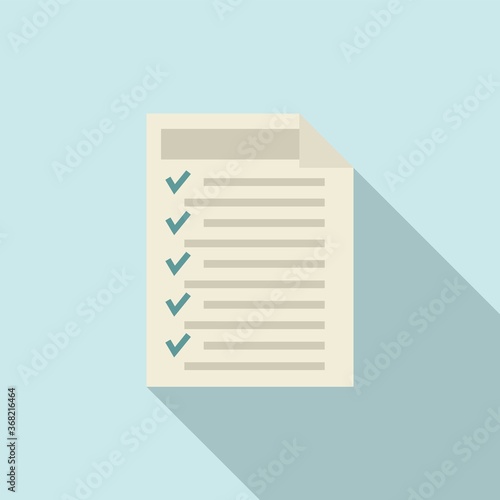 Check document online loan icon. Flat illustration of check document online loan vector icon for web design