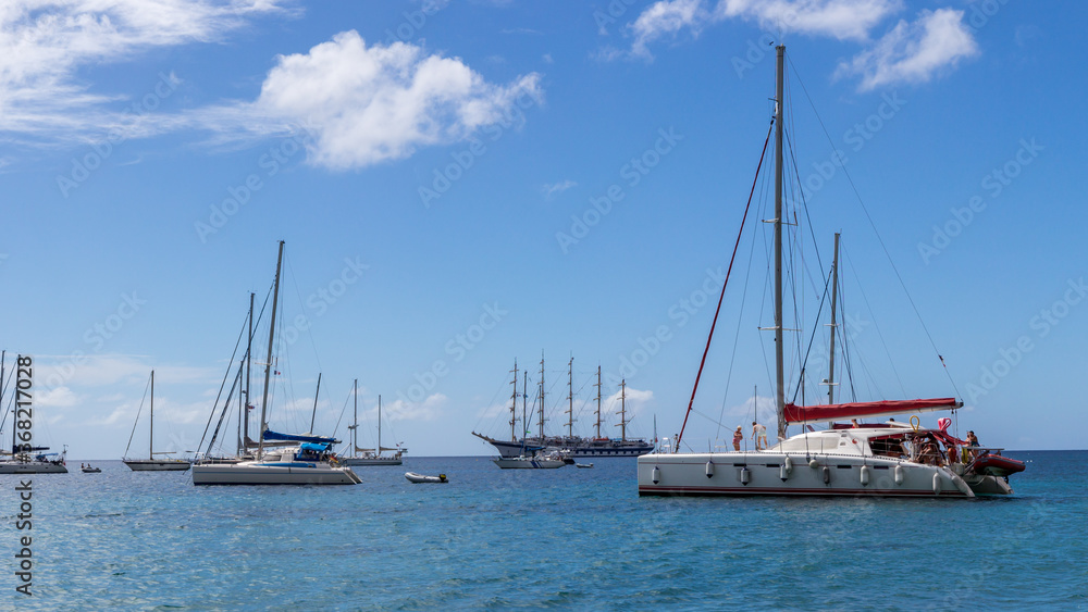The Caribbean boats in Sainte Anne Martinique