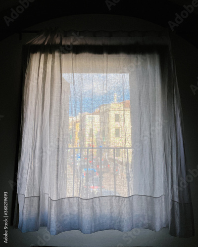 window with curtains