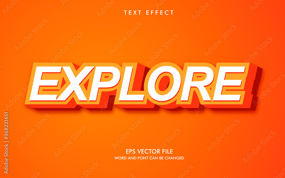 Explore Editable Text Effect