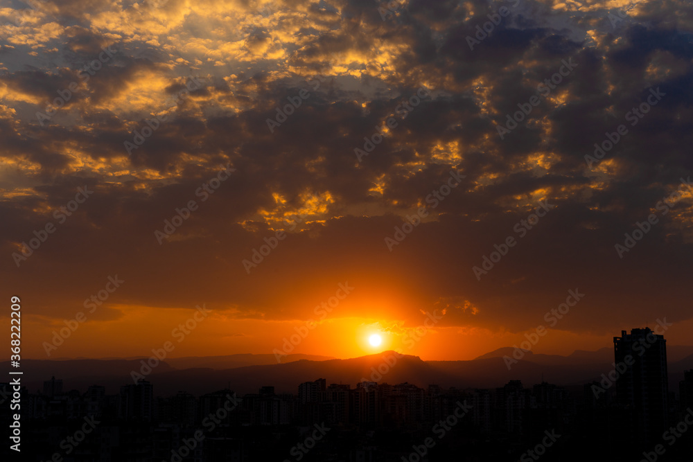 sunset in the city sunset in the city