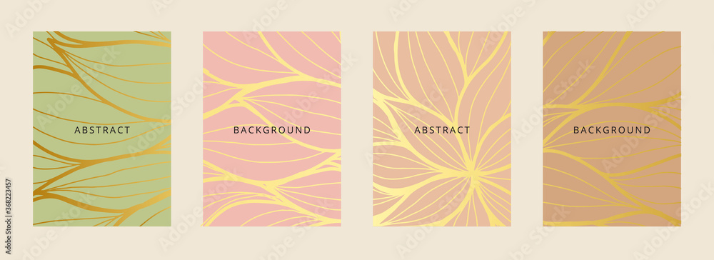 Social media banners, a beautiful leaf, and flower set of social media post templates with minimal abstract organic shapes composition can be used also card, cover, Vector illustration.