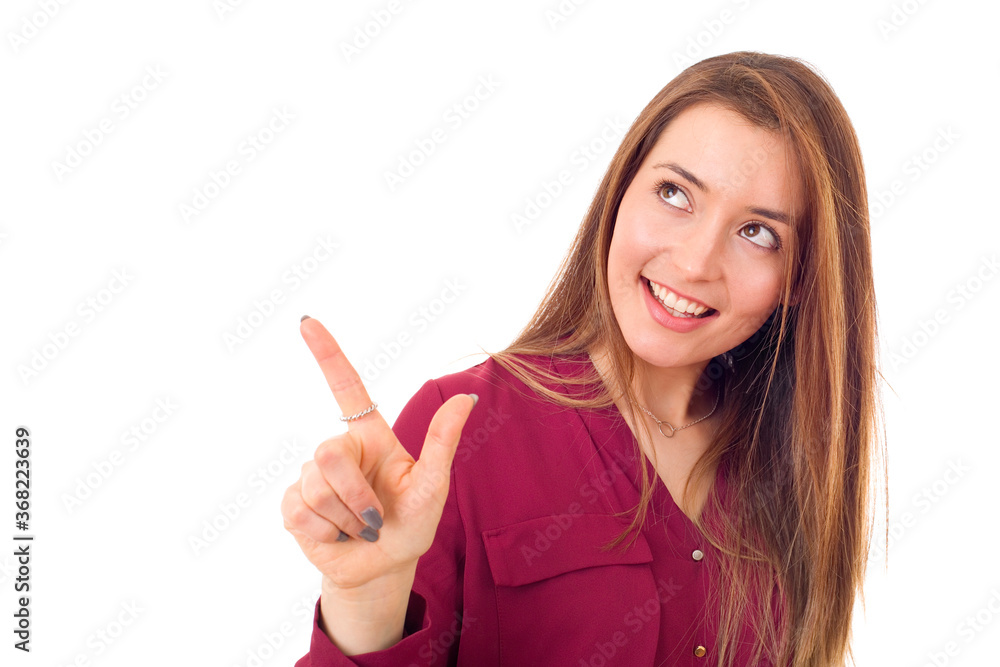 woman pointing woman pointing