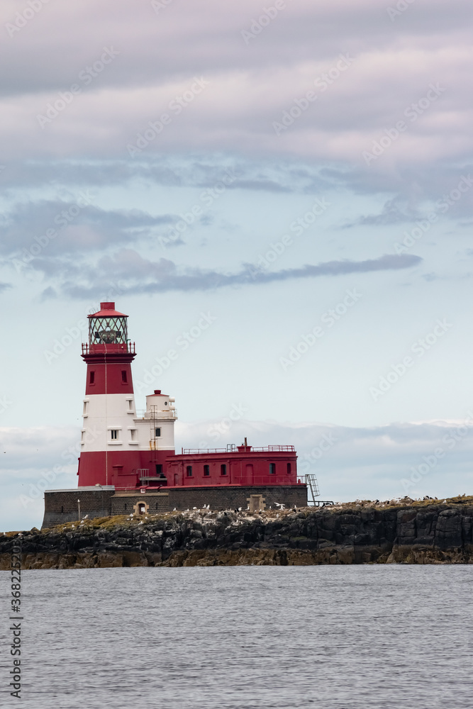 Island with lighthouse