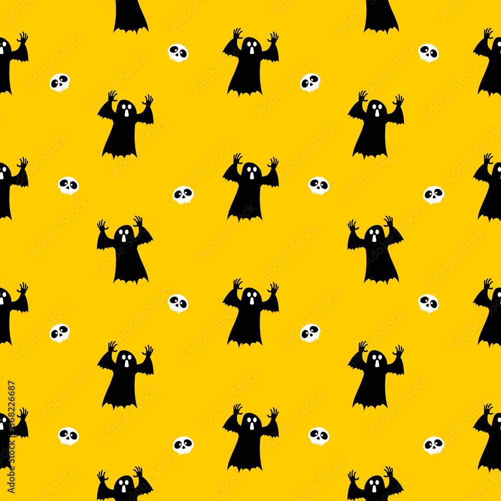 Repeatable Halloween seamless patterns graphic background. Textile ornament texture wallpaper collection. Vector illustration design. Repeatable Halloween seamless patterns graphic background. Textile ornament texture wallpaper collection. Vector illustration design.