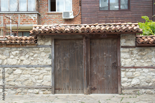 old wooden door