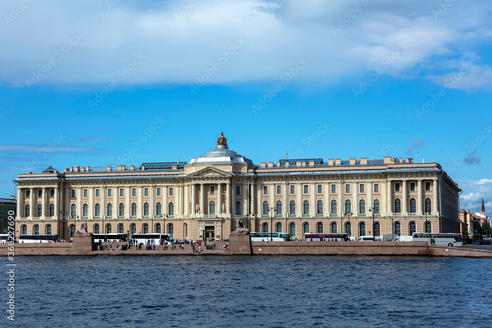 Saint Petersburg, the historical building of the Academy of arts