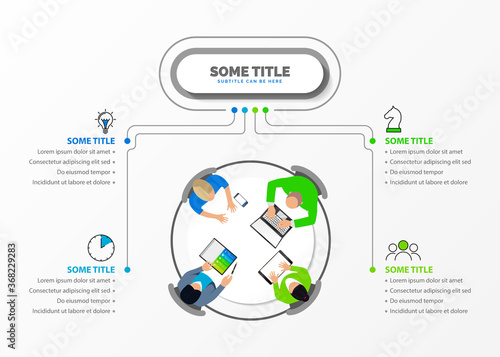 Infographic design template. Creative concept with 4 steps