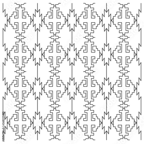 LUXURY DESIGN ORNAMENTS GEOMETRIC AZTECS PATTERN