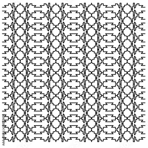 LUXURY DESIGN ORNAMENTS GEOMETRIC AZTECS PATTERN