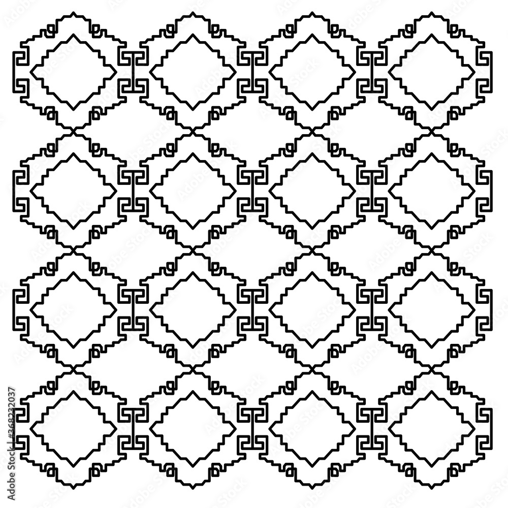 Fototapeta premium LUXURY DESIGN ORNAMENTS GEOMETRIC AZTECS PATTERN