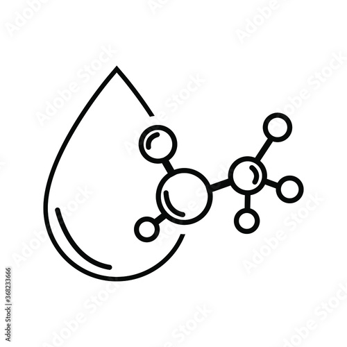 Acid drop vector icon set. Chemical illustration sign collection. serum symbol.