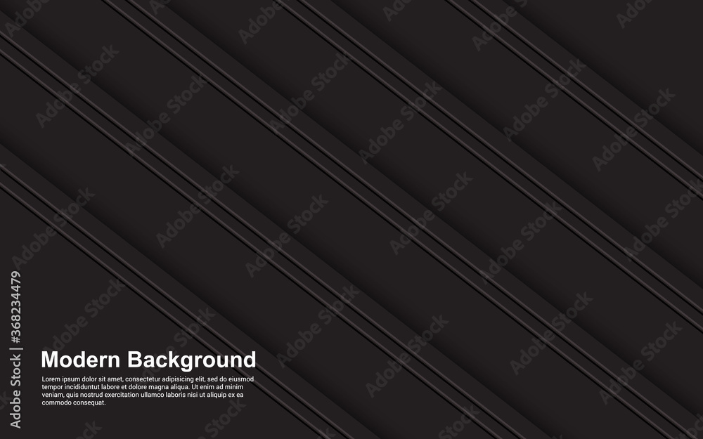 Obraz premium Illustration vector graphic of abstract background black and brown color modern design
