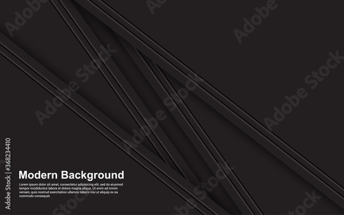 Illustration vector graphic of abstract background black and brown color modern design