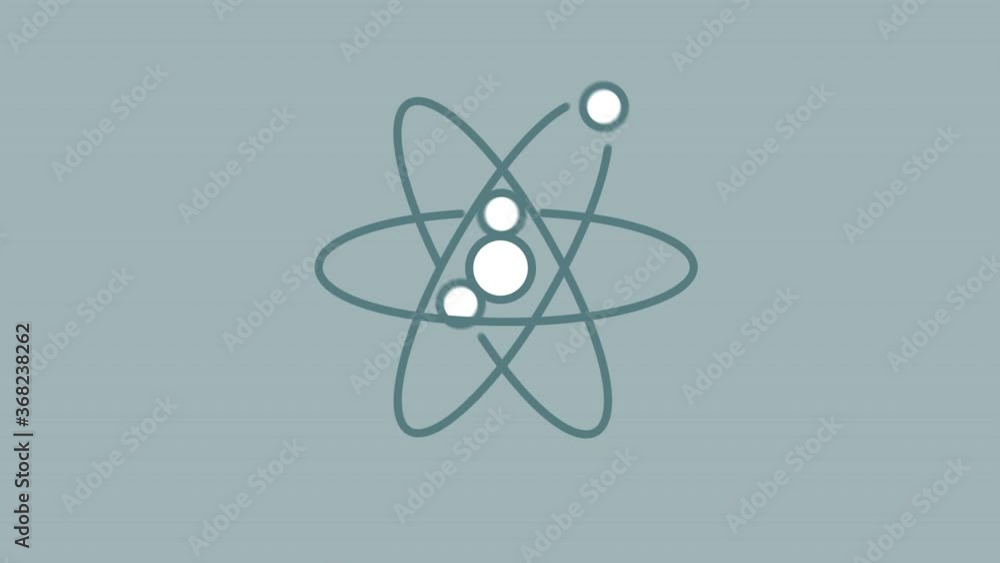 Atom line icon on the Alpha Channel Atom line icon on the Alpha Channel