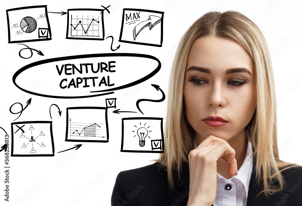 Business, technology, internet and network concept. Young businessman thinks over the steps for successful growth: Venture capital Business, technology, internet and network concept. Young businessman thinks over the steps for successful growth: Venture capital