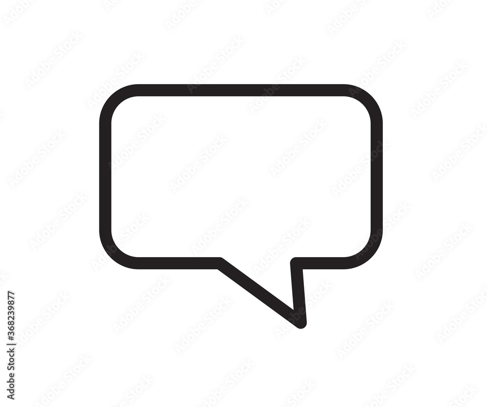 Chat icon. Speech Bubble icon. Vector flat design