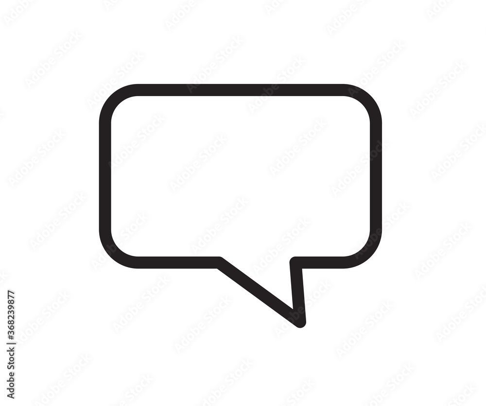Chat icon. Speech Bubble icon. Vector flat design Chat icon. Speech Bubble icon. Vector flat design