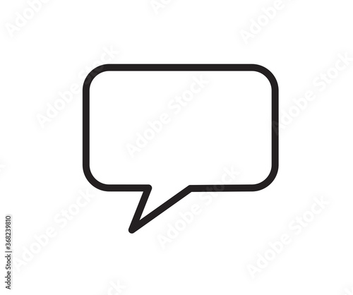 Chat icon. Speech Bubble icon. Vector flat design on white background.