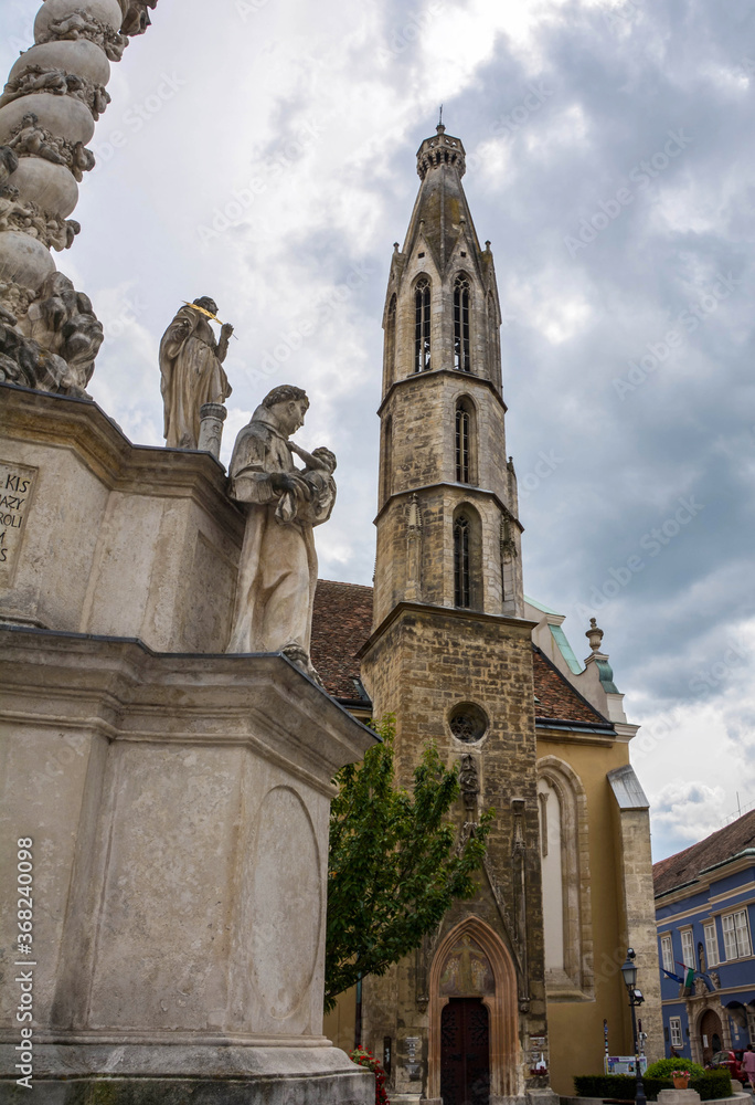 Plague Column in the town of Sopron in the western part of Hungary
