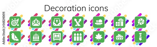 decoration icon set