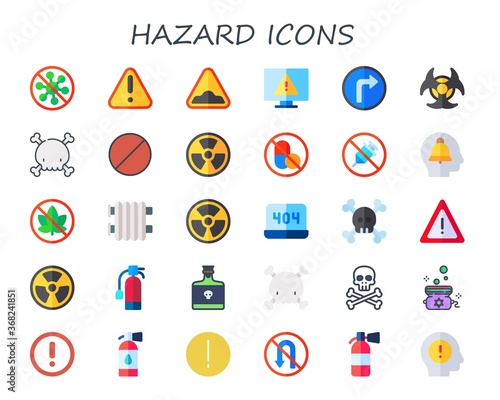 hazard icon set