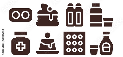 syrup icon set