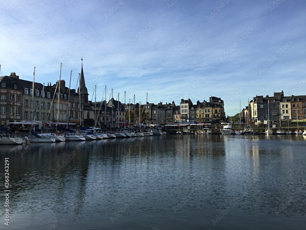 Fototapeta premium Port Town Honfleur, Normandy, France