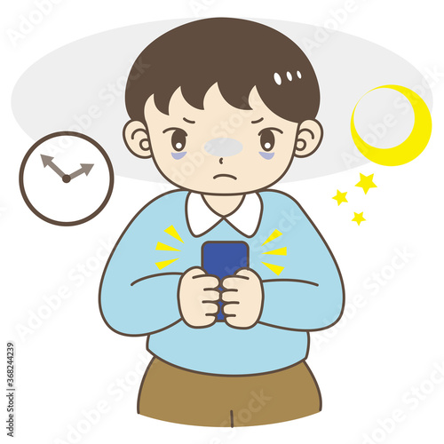 スマートフォン使用時のSNS依存・ストレスを感じる男性