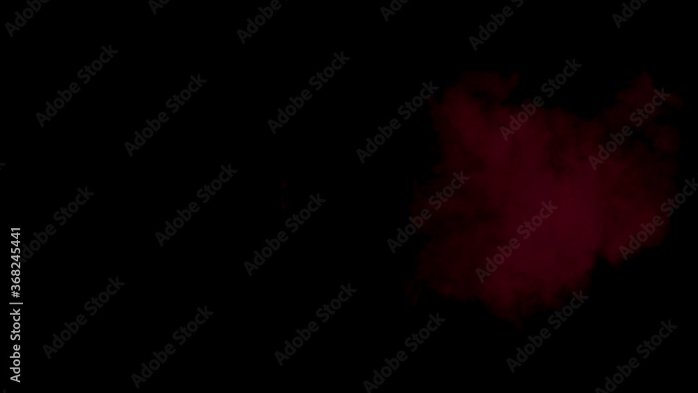 Slow explosion orange flame rounded shape on a black background Slow explosion orange flame rounded shape on a black background