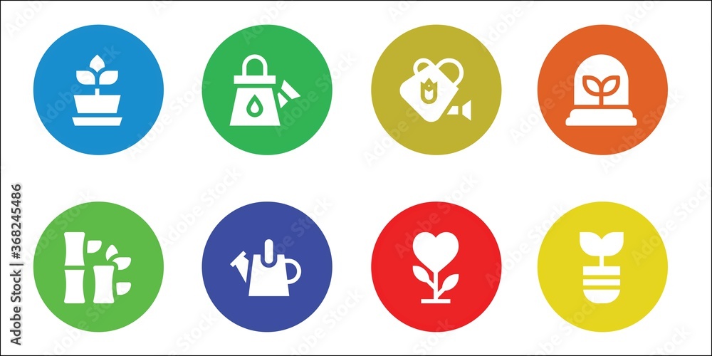 Modern Simple Set of sprout Vector filled Icons