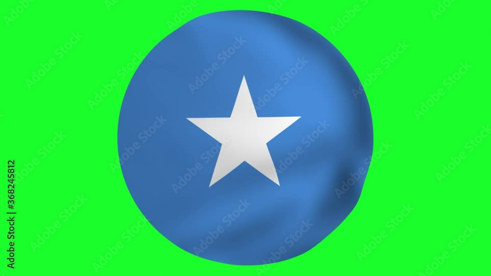 Somalia Round waving in air 4k UHD Animation Somalia Round waving in air 4k UHD Animation