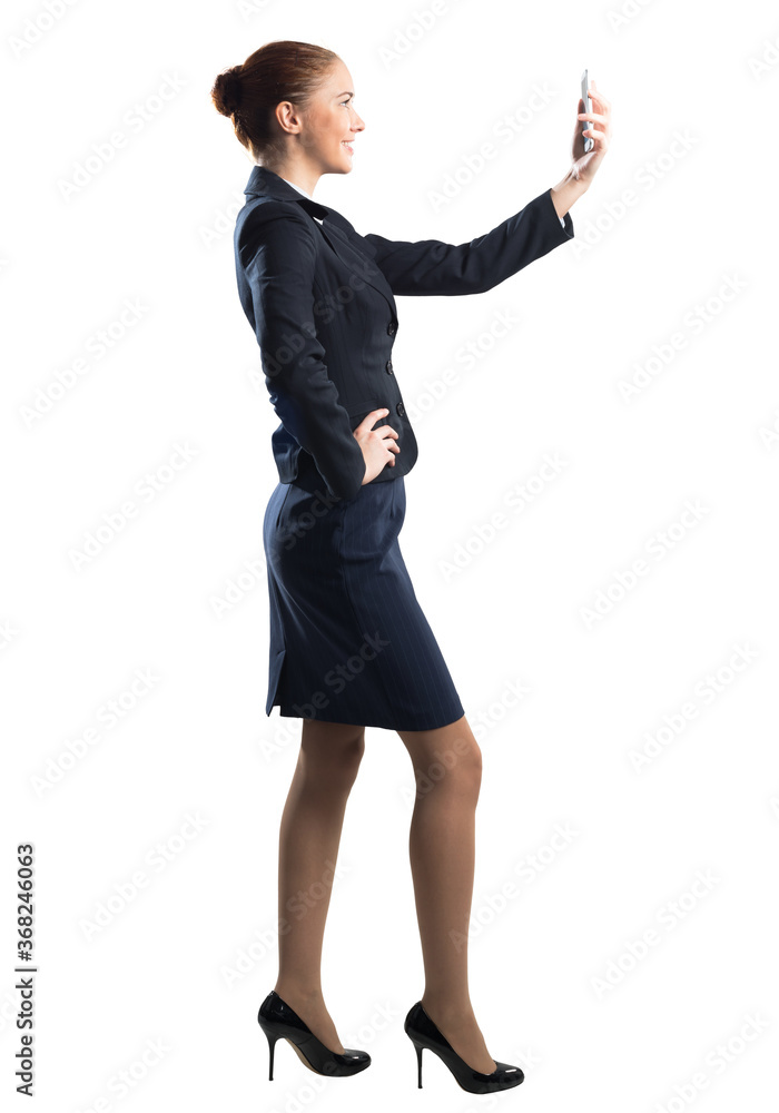 Young beautiful woman taking selfie photo Young beautiful woman taking selfie photo