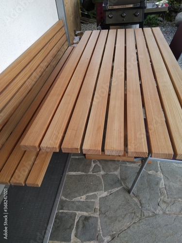 Lärchen Tisch und Bank