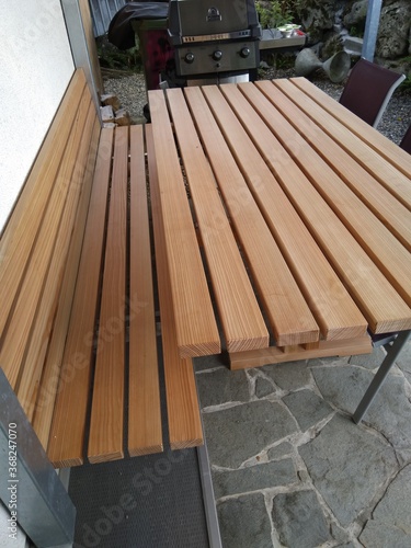 Lärchen Tisch und Bank