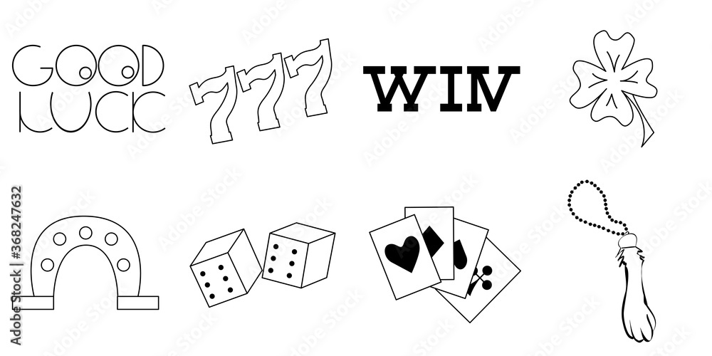 Fototapeta premium Lucky_icons