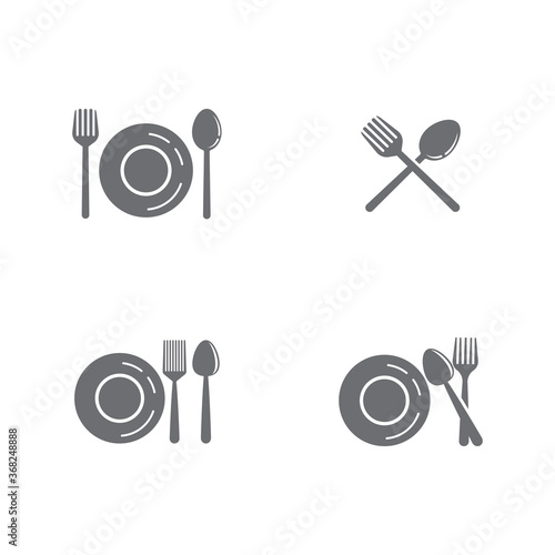 Set Kitchen icon cooking tools