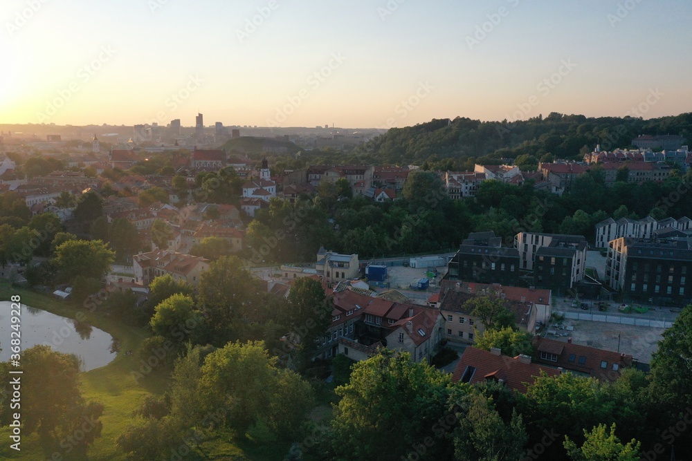 view of vilnius old city 