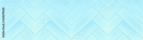 Bright pastel blue seamless abstract grunge pattern square rhombus diamond herringbone tiles texture background banner panorama long