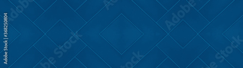 Dark phantom blue seamless abstract grunge pattern square rhombus diamond herringbone tiles texture background banner panorama long